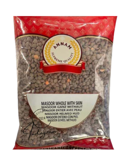 Annam Brown Masoor Whole 500g
