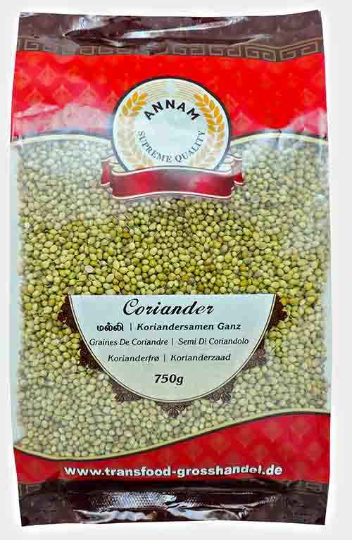 Annam Dhania Whole (Koriander) 750g