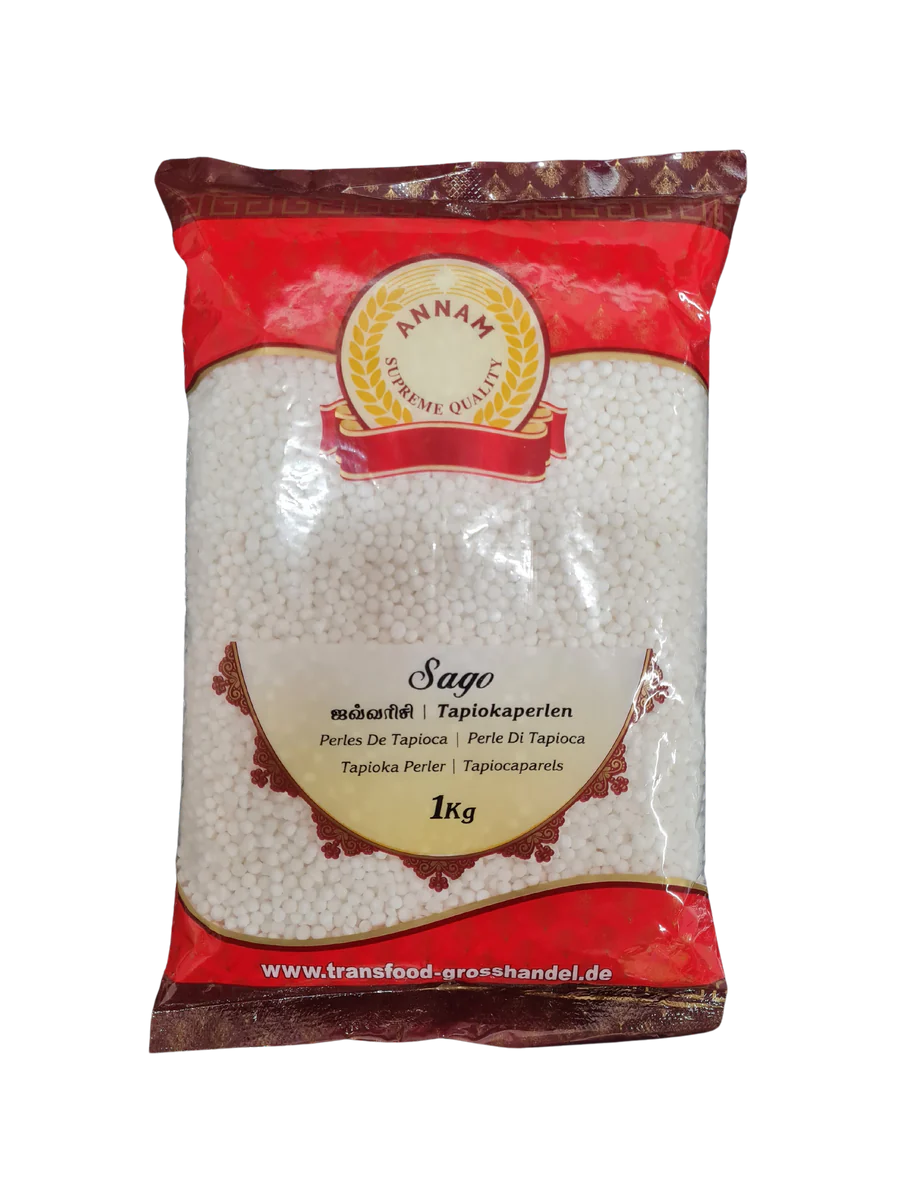 Annam Tapioka Sabudana 1kg BIG SIZE