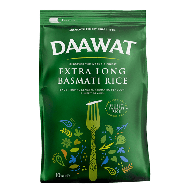 Daawat Basmati Extra Long Rice 10kg (Green Bag)
EXTRA 10%