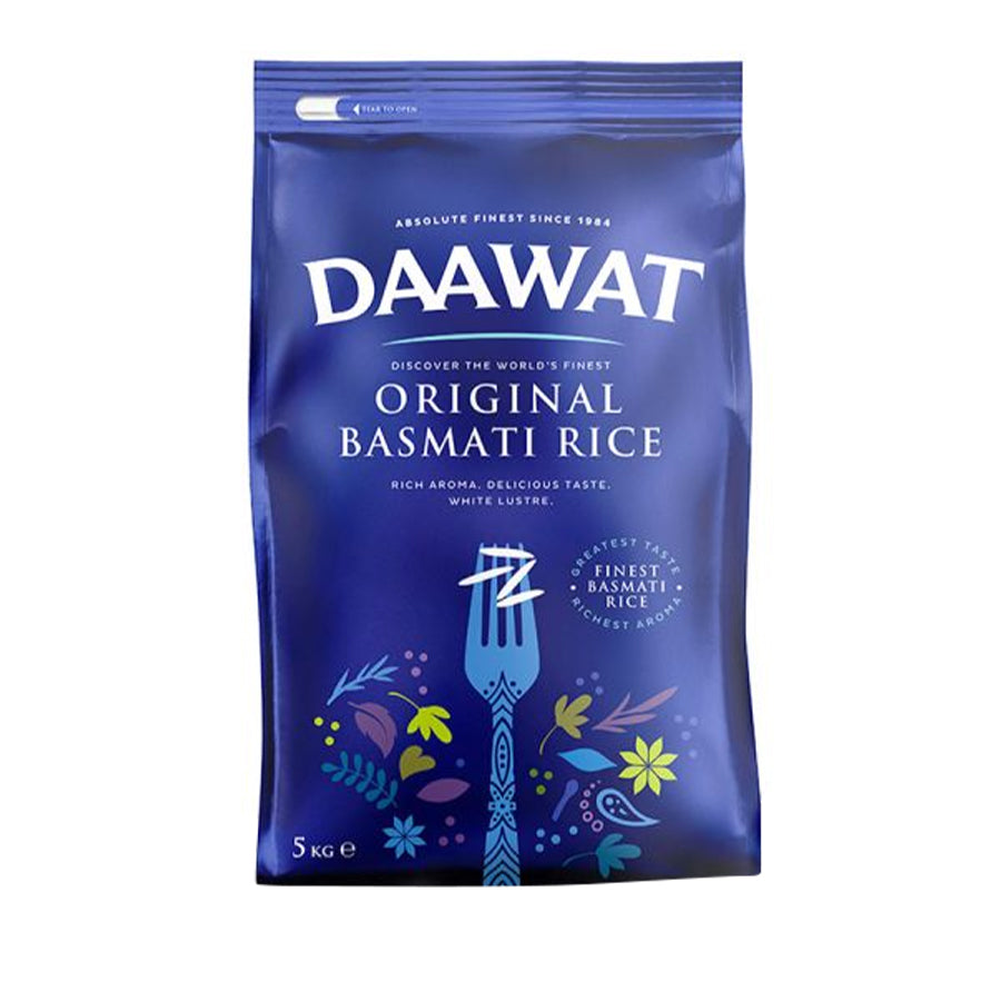 Daawat Basmati Original Rice 5kg (Blue Bag)