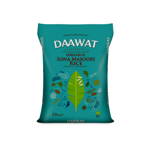 Daawat Organic Sona Masoori Rice (Green Pack) 10kg