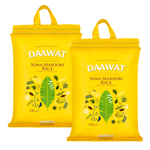 Daawat Sona Masoori Rice (Yellow Pack) 20kg