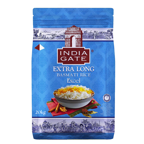 India Gate Extra Long Basmati Rice Excel 20kg