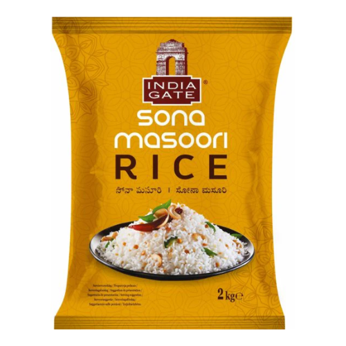 India Gate Sona Masoori Rice 2kg