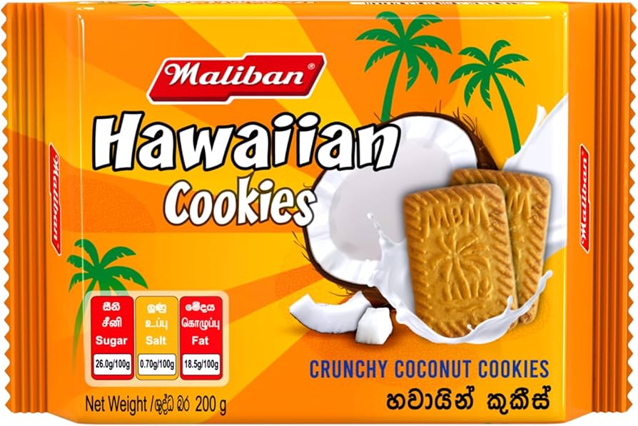 Maliban Hawaiian Cookies 200g